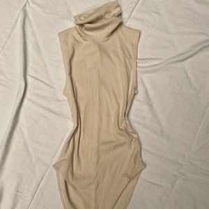 Nude Turtleneck Bodysuit